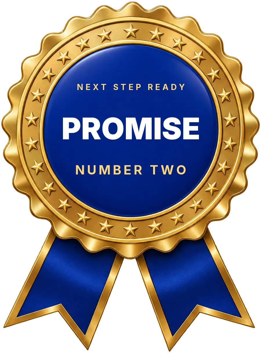 Promise number two seal: next step ready